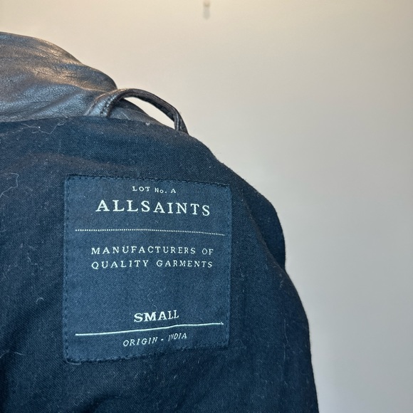 All Saints Forever Leather Jacket - Size S - Picture 5 of 5